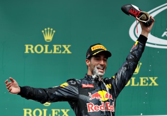 Daniel Ricciardo showcased the 