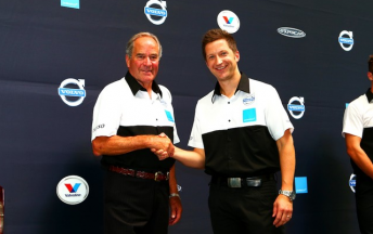 Robert Dahlgren with Volvo team owner Garry Rogers