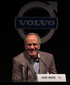 Garry Rogers toted a beaming smile during the media conference