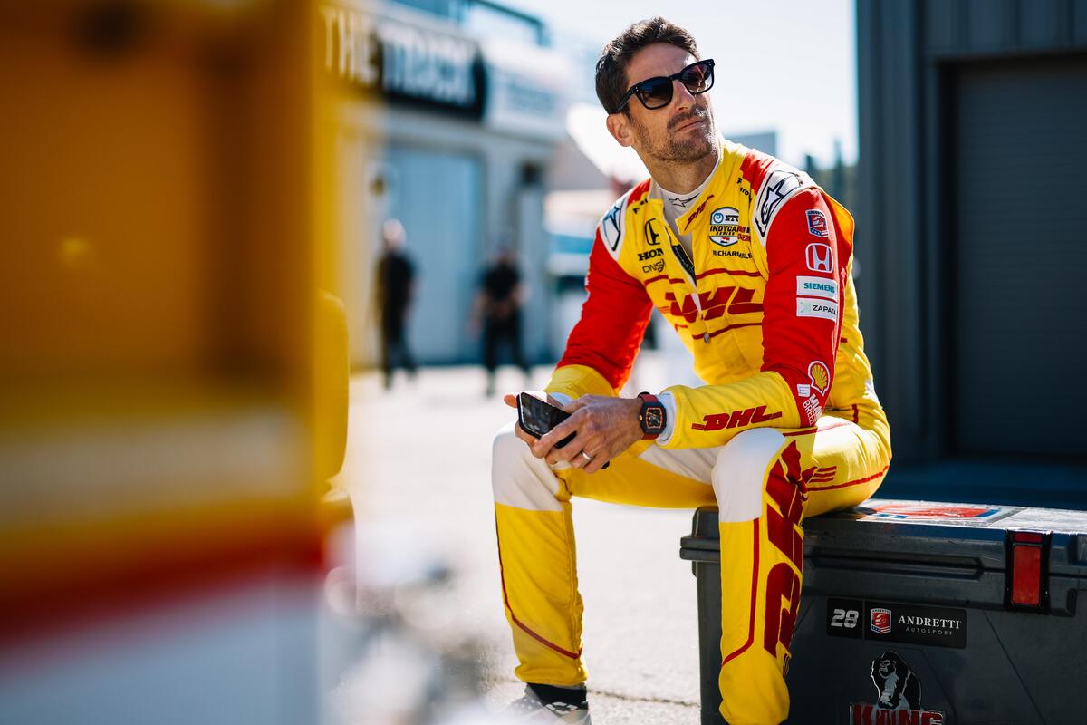 Romain Grosjean is taking action against Andretti Autosport following his departure. Image: IndyCar Media