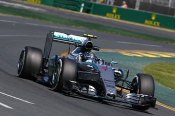 Nico Rosberg top free practice 2 at Albert Park 