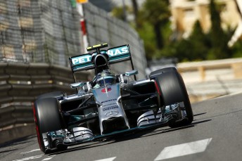Nico Rosberg will start the Monaco Grand Prix from pole