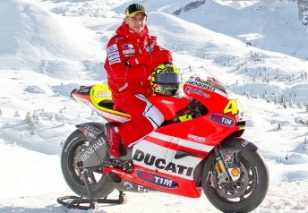 Valentino Rossi with the new GP11