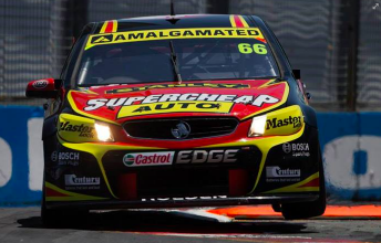 Russell Ingall on his way to a podium on the streets of the Gold Coast