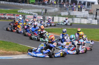 With a maximum of 65 points up for grabs on the final day, Matthew Waters holds a six point lead in the Pro Light (KF) Championship (PIc: AF Images/Budd)