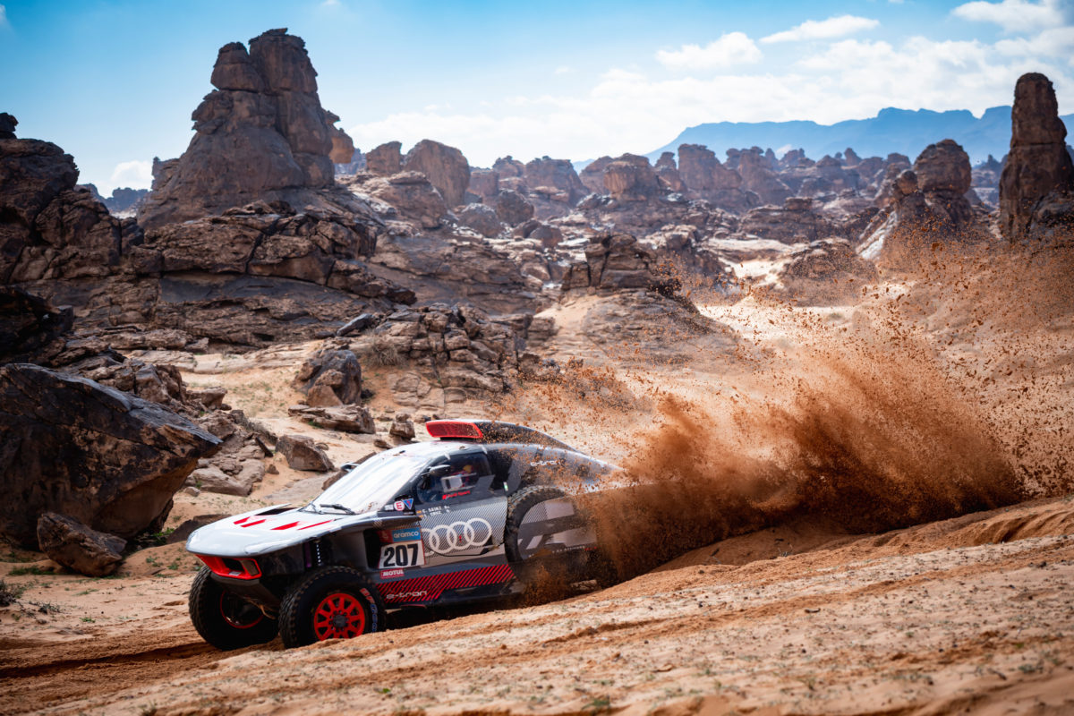 The Audi RS Q e-trons and other T1.U class vehicles which compete at Dakar have been given a power increase