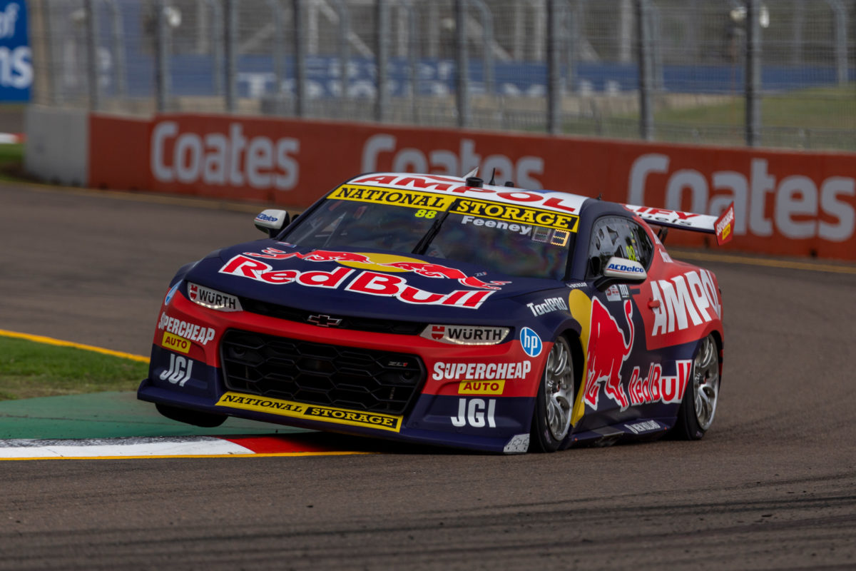 Kerb-riding will also be a feature of the Sandown 500. Image: Mark Horsburgh/Red Bull Content Pool