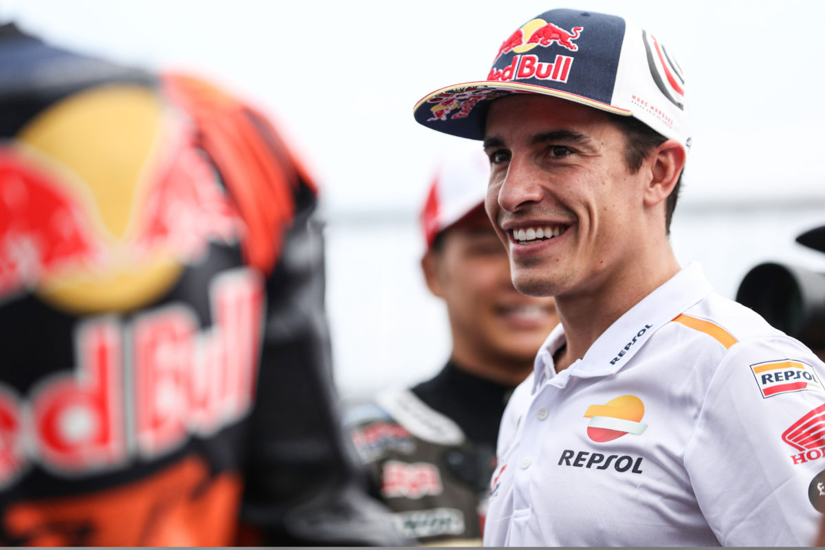 Marc Marquez will ride a Gresini Ducati in 2024. Image: Gold & Goose/Red Bull Content Pool