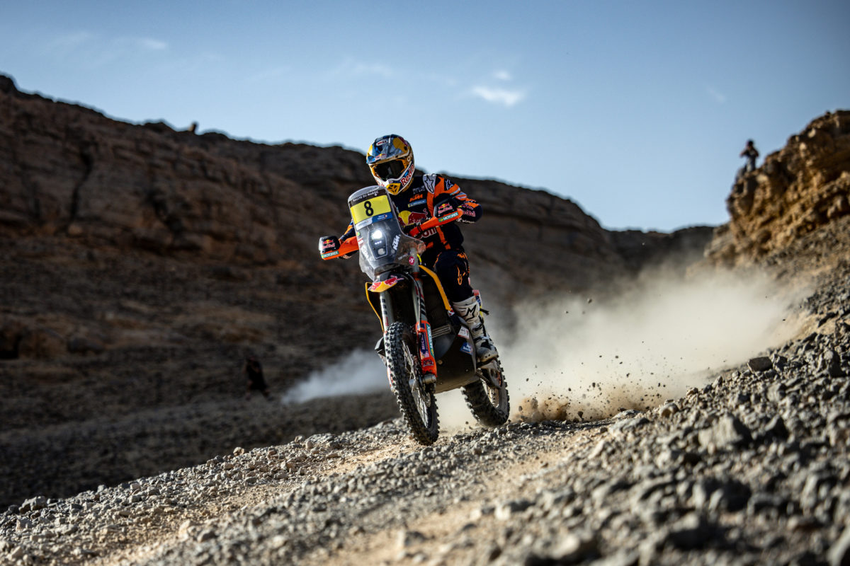 Toby Price has won the Rallye du Maroc, but was narrowly beaten in the FIM World Rally-Raid Championship in Morocco