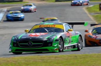 Richard Muscat begins weekend in the Erebus Mercedes AMG SLS GT3 in fine style