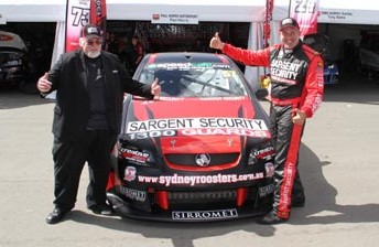 Peter Harris and Paul Morris with the Sargent Security Commodore VE