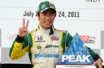 Sato took his second pole of 2011