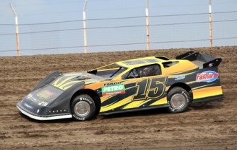 Donny Schatz in his family backed Late Model