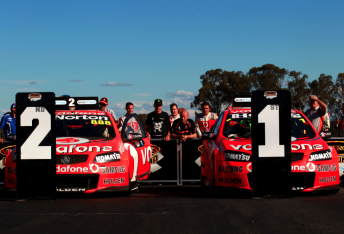 The TeamVodafone cars will appear in a special one-off livery at Sydney, celebrating Vodafone