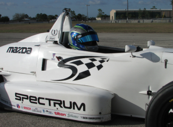 Mathew Hart in the USA-specification Spectrum at Sebring