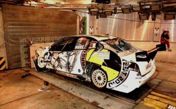 The ex-Paul Weel ‘Bullet Car’ Commodore has been used to imprint forces on the data wall in the past