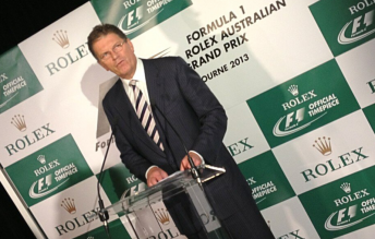 Victorian premier Ted Baillieu at the launch of the 2013 Australian Grand Prix