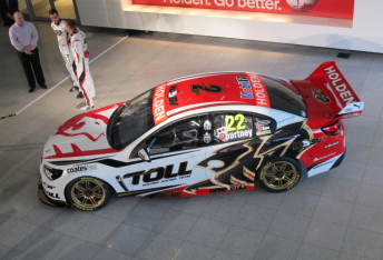 Another angle of the 2013 HRT Commodore VF
