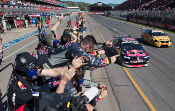 Craig Lowndes has won Red Bull Racing Australia