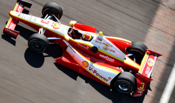 Helio Castroneves fourth fastest on day four of practice for the Indy 500