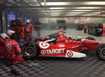 Scott Dixon retires after gearbox failure and fire injures crew members