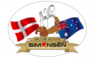 Specially designed tribute decal to honour Allan Simonsen