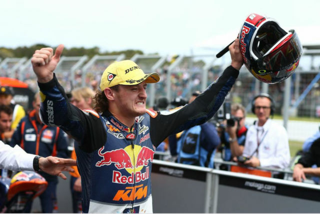 Jack Miller celebrates Australian GP win at Phillip Island