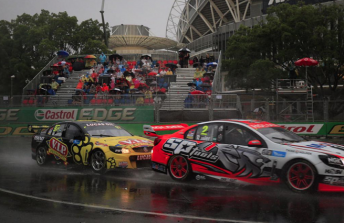 Shane van Gisbergen took the victory in rain affected final race of the season at Sydney Olympic Park