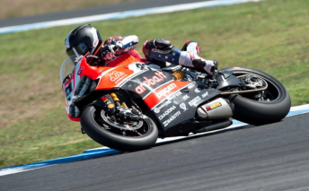 Troy Bayliss continues to improve on his return to the championship