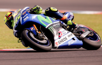 Valentino Rossi on his way to victory in Argentina 