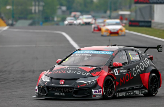 Norbert Michelisz on his way to home victory in Hungary