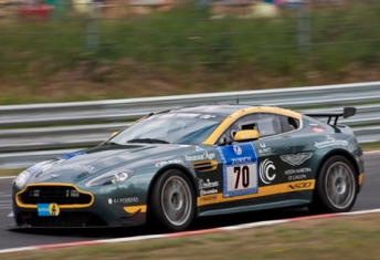 Mal Rose behind the wheel of the Aston Martin at last year