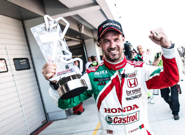 Tiago Monteiro emerged victorious for Honda at Moscow Raceway