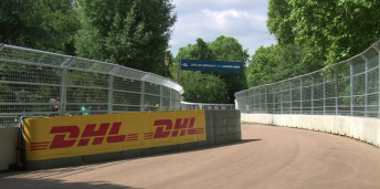 The modified Turn 1 at Battersea Park