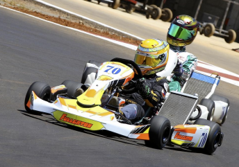 Flynn Jackes is set to make his Australian debut at Round 3 of the national kart championship  at Ipswich this weekend 