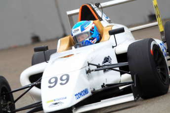 Will Brown on his way to victory in the inaugural race of the CAMS Australian F4 Championship