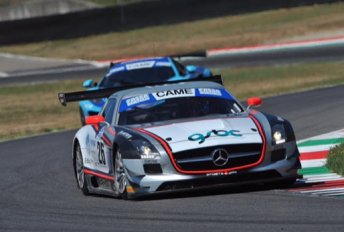 Aidan Wright on his way to two fifth place finishes in the Italian GT Championship 