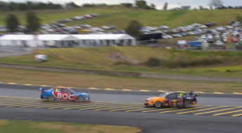 Bright spins after contact from Van Gisbergen