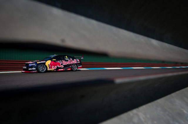 Jamie Whincup set the fastest time in first practice