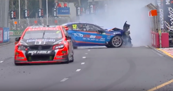 Tander escapes as Coulthard crashes