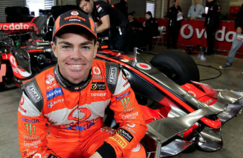 thumb Craig Lowndes with the McLaren he drove around Mount Panorama