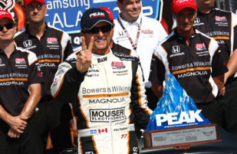Alex Tagliani has secured his second IndyCar pole in a row