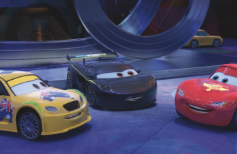 Frosty, Lewis and Lightning McQueen from Cars 2