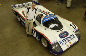 Tomas Mezera with the Porsche 962C 