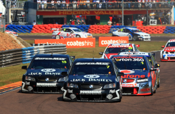 The tyre wall (background of image) will be replaced by a concrete wall in time for next year