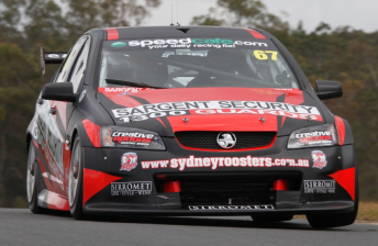 thumb Paul Morris drove his Sargents Security Commodore VE at Lakeside, breaking the lap record