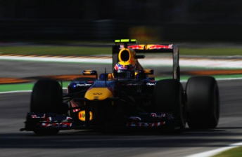 Australian Mark Webber in his Red Bull Renault at Monza today