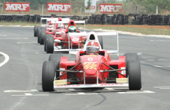 India's Formula MRF Series cars that Percat will drive