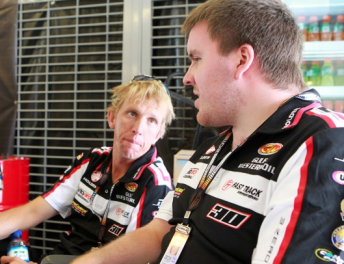 Lucs Dumbrell (right) with his current driver Warren Luff