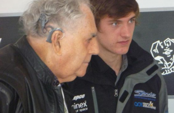 Matthew Brabham with his great grand father Jack Brabham
